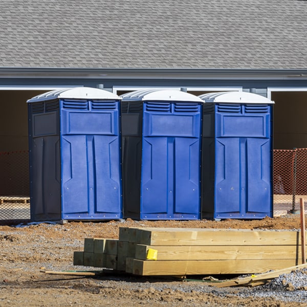 are there any restrictions on where i can place the portable toilets during my rental period in Guyan Ohio